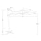 California Umbrella 11' Bronze Aluminum Cantilever Patio Umbrella, Sunbrella Pacific Blue 194061337776 - alternate 2